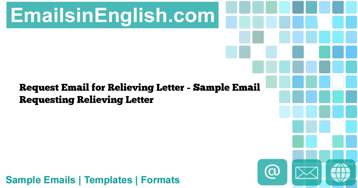 relieving letter email sample